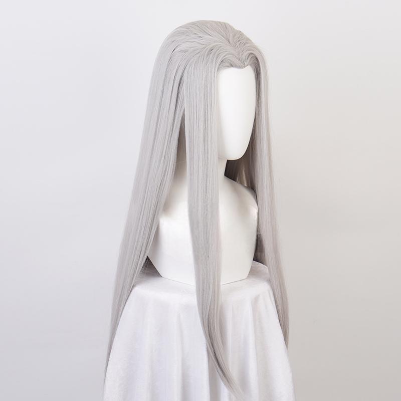Cosplay Wig Final Fantasy Sephiroth Character Wig Halloween props Suitable for role-playing Heat Resistant Stylable Multiple Bright Colors Gift for Comic Exhibition Enthusiasts Holiday - Image 2