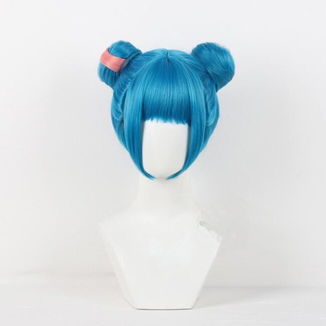 Cosplay Wig League of Legends The Loose Cannon Jinx Character Wig Halloween props Suitable for role-playing Heat Resistant Stylable Multiple Bright Colors Gift for Comic Exhibition Enthusiasts Holiday - Image 4