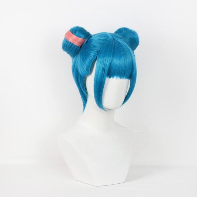 Cosplay Wig League of Legends The Loose Cannon Jinx Character Wig Halloween props Suitable for role-playing Heat Resistant Stylable Multiple Bright Colors Gift for Comic Exhibition Enthusiasts Holiday - Image 2