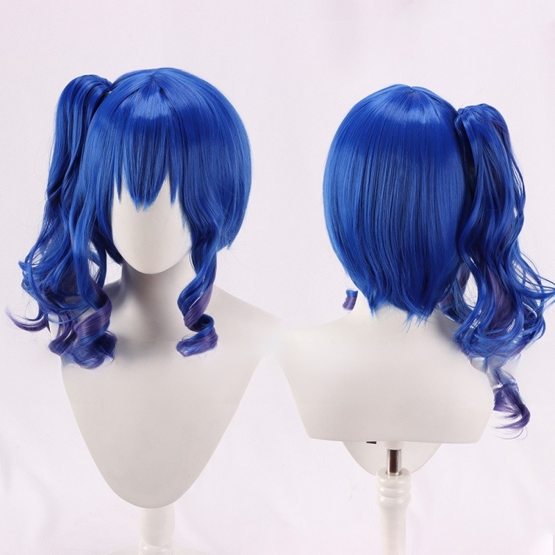 Cosplay Wig Compatible with Azur Lane USS St. Louis Character Wig Suitable for role-playing Heat Resistant Stylable Multiple Bright Colors Gift for Comic Exhibition Enthusiasts Holiday - Image 4