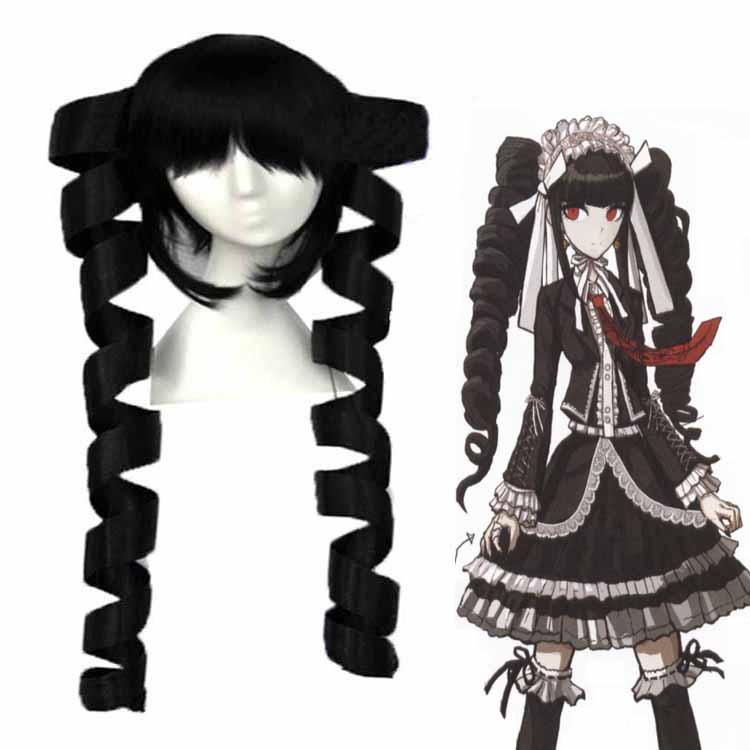Cosplay Wig Compatible with Danganronpa Celestia Ludenberck Character Wig Halloween props Suitable for role-playing Heat Resistant Stylable Multiple Bright Colors Gift for Comic Exhibition Enthusiasts Holiday