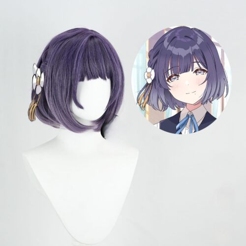 Cosplay Wig THE IDOLM@STER SHINY COLORS Hataya Misuzu Character Wig Halloween props Suitable for role-playing Heat Resistant Stylable Multiple Bright Colors Gift for Comic Exhibition Enthusiasts Holiday