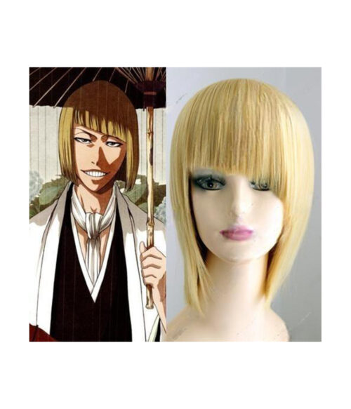 Cosplay Wig Compatible with BLEACH Hirako Shinji Character Wig Halloween props Suitable for role-playing Heat Resistant Stylable Multiple Bright Colors Gift for Comic Exhibition Enthusiasts Holiday