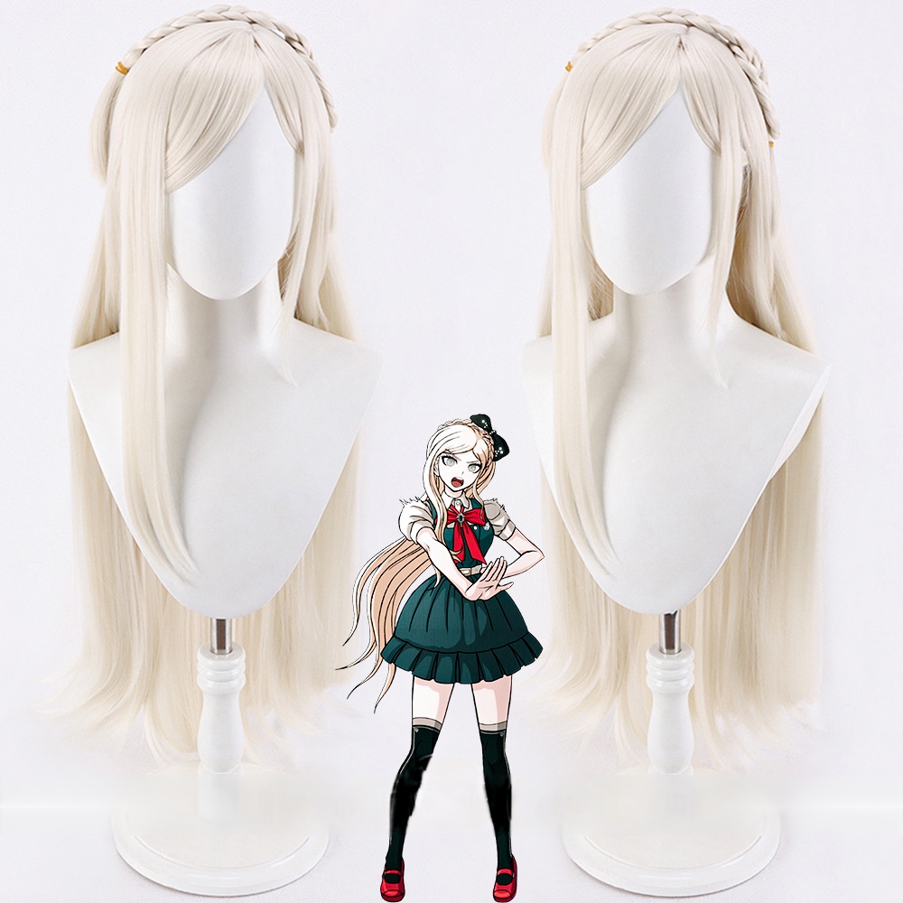 Cosplay Wig Compatible with Danganronpa Sonia Nevermind Character Wig Halloween props Suitable for role-playing Heat Resistant Stylable Multiple Bright Colors Gift for Comic Exhibition Enthusiasts Holiday