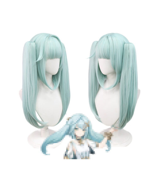 Cosplay Wig Genshin impact Faruzan Character Wig Halloween props Suitable for role-playing Heat Resistant Stylable Multiple Bright Colors Gift for Comic Exhibition Enthusiasts Holiday
