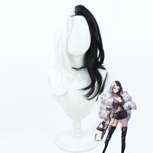 Cosplay Wig Compatible with GODDESS OF VICTORY: NIKKE Rosanna Character Wig Halloween props Suitable for role-playing Heat Resistant Stylable Multiple Bright Colors Gift for Comic Exhibition Enthusiasts Holiday