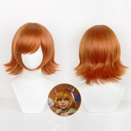 Cosplay Wig Marvel Rivals Squirrel Girl Character Wig Halloween props Suitable for role-playing Heat Resistant Stylable Multiple Bright Colors Gift for Comic Exhibition Enthusiasts Holiday