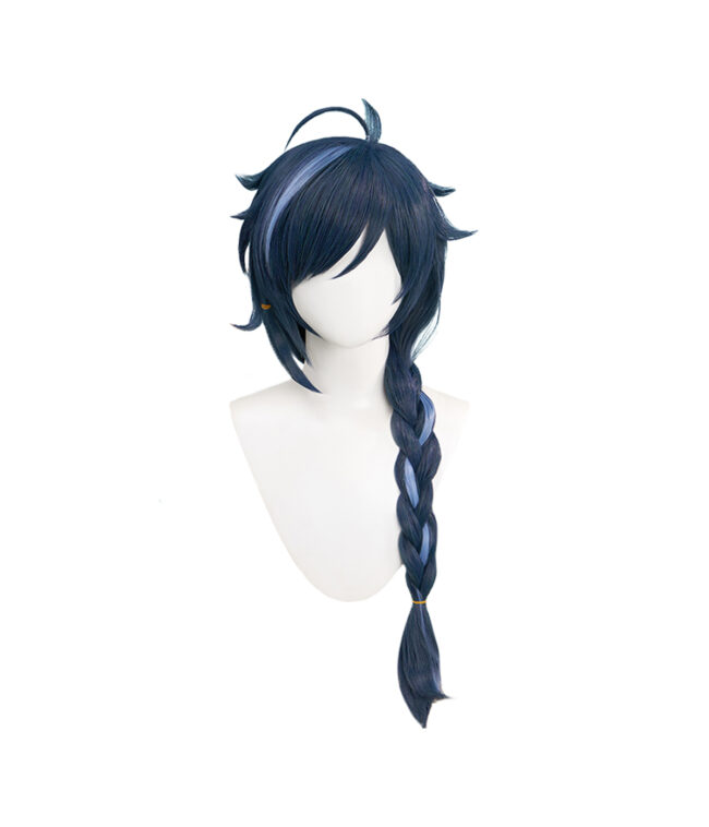 Cosplay Wig Genshin impact Kaeya Alberich Kaeya Character Wig Halloween props Suitable for role-playing Heat Resistant Stylable Multiple Bright Colors Gift for Comic Exhibition Enthusiasts Holiday