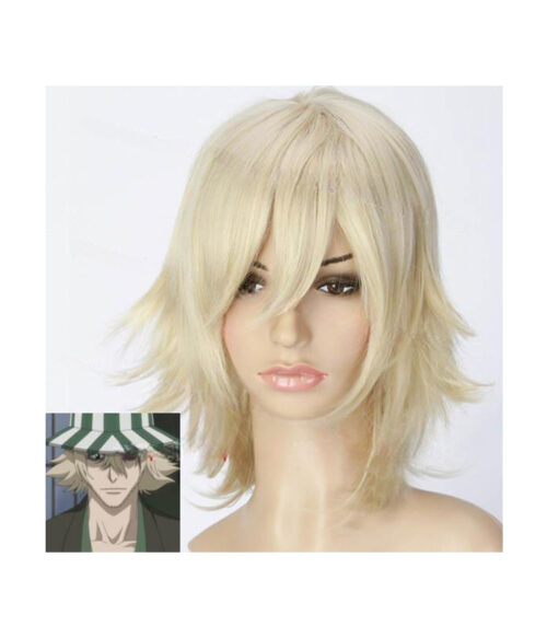 Cosplay Wig Compatible with BLEACH Urahara Kisuke Character Wig Halloween props Suitable for role-playing Heat Resistant Stylable Multiple Bright Colors Gift for Comic Exhibition Enthusiasts Holiday