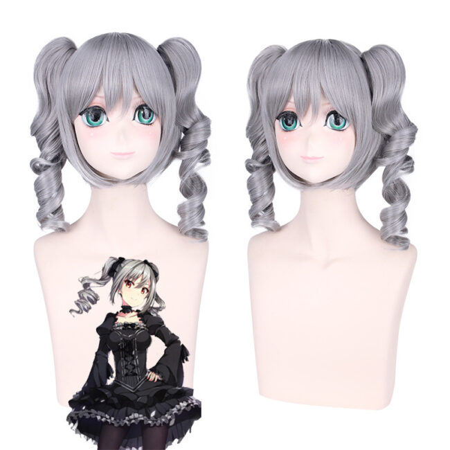 Cosplay Wig THE IDOLM@STER SHINY COLORS Kanzaki Ranko Character Wig Halloween props Suitable for role-playing Heat Resistant Stylable Multiple Bright Colors Gift for Comic Exhibition Enthusiasts Holiday