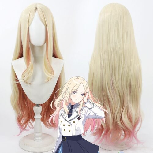 Cosplay Wig THE IDOLM@STER SHINY COLORS Jūō Sena Character Wig Halloween props Suitable for role-playing Heat Resistant Stylable Multiple Bright Colors Gift for Comic Exhibition Enthusiasts Holiday