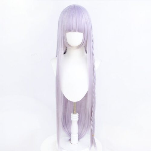 Cosplay Wig Compatible with Danganronpa Kirigiri Kyōko Character Wig Halloween props Suitable for role-playing Heat Resistant Stylable Multiple Bright Colors Gift for Comic Exhibition Enthusiasts Holiday