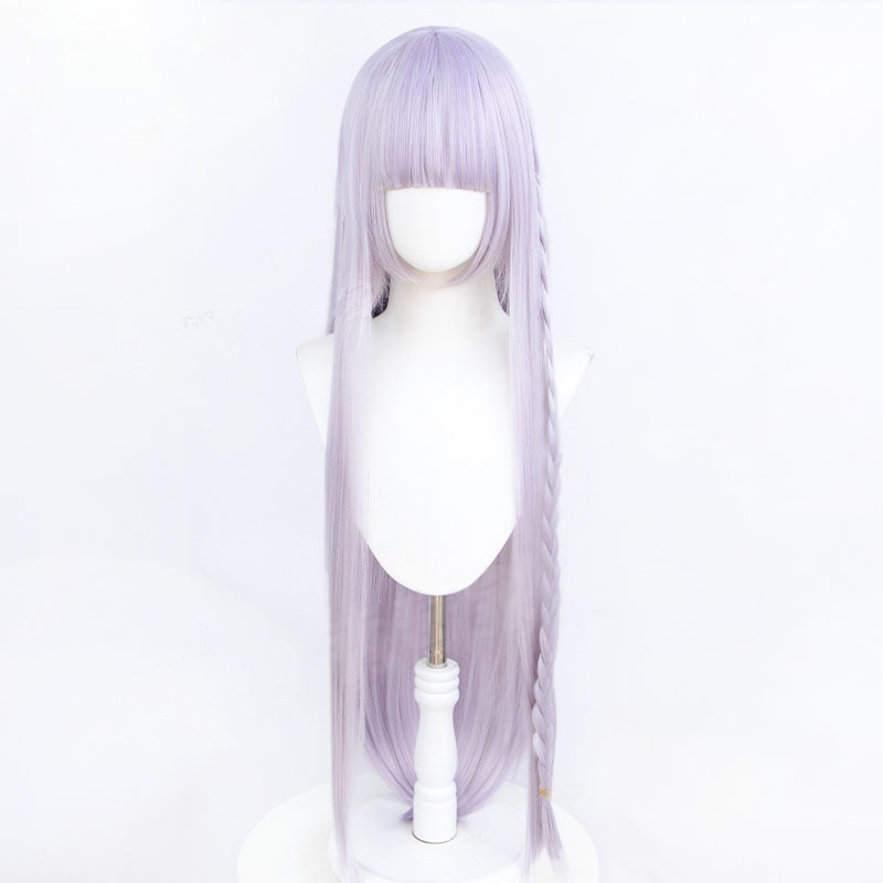 Cosplay Wig Compatible with Danganronpa Kirigiri Kyōko Character Wig Halloween props Suitable for role-playing Heat Resistant Stylable Multiple Bright Colors Gift for Comic Exhibition Enthusiasts Holiday