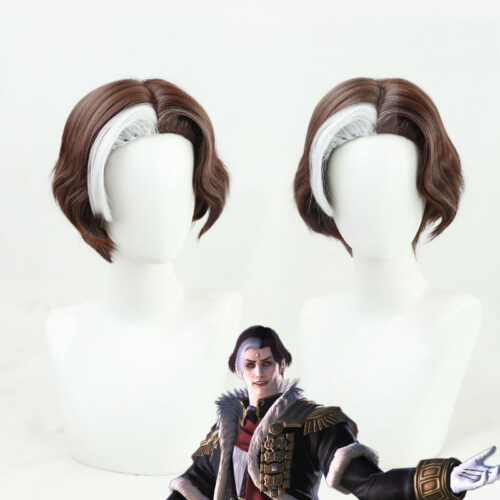 Cosplay Wig Final Fantasy Hades Character Wig Halloween props Suitable for role-playing Heat Resistant Stylable Multiple Bright Colors Gift for Comic Exhibition Enthusiasts Holiday