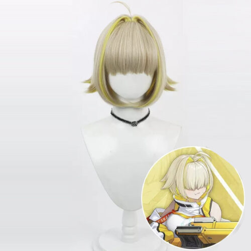 Cosplay Wig Compatible with GODDESS OF VICTORY: NIKKE Elegg Character Wig Halloween props Suitable for role-playing Heat Resistant Stylable Multiple Bright Colors Gift for Comic Exhibition Enthusiasts Holiday