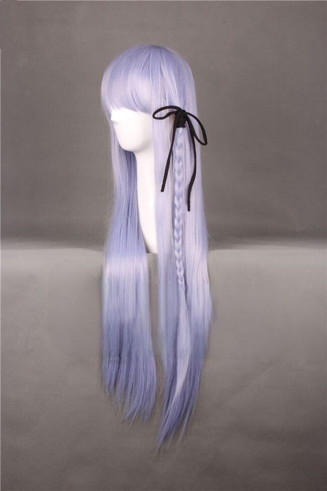 Cosplay Wig Compatible with Danganronpa Kirigiri Kyōko Character Wig Halloween props Suitable for role-playing Heat Resistant Stylable Multiple Bright Colors Gift for Comic Exhibition Enthusiasts Holiday - Image 2