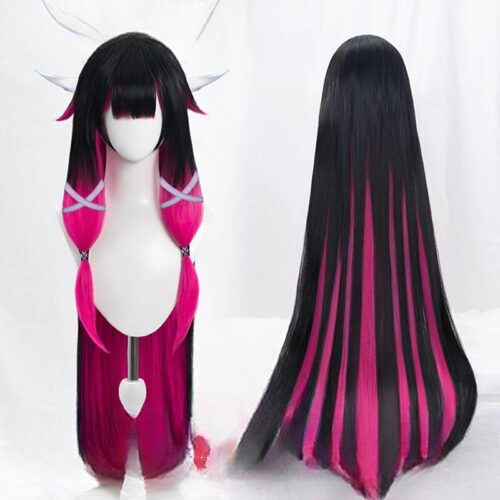 Cosplay Wig Genshin impact Columbina Character Wig Halloween props Suitable for role-playing Heat Resistant Stylable Multiple Bright Colors Gift for Comic Exhibition Enthusiasts Holiday
