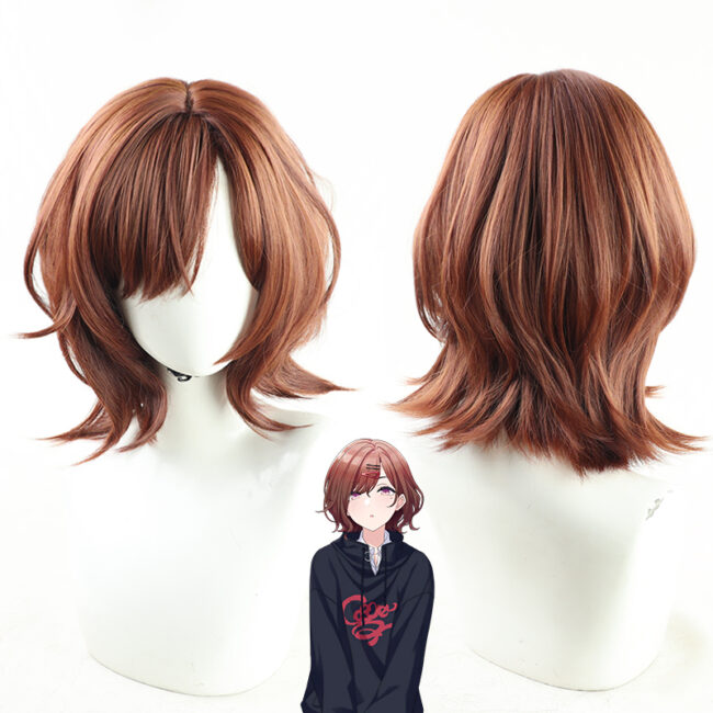 Cosplay Wig THE IDOLM@STER SHINY COLORS Higuchi Madoka Character Wig Halloween props Suitable for role-playing Heat Resistant Stylable Multiple Bright Colors Gift for Comic Exhibition Enthusiasts Holiday
