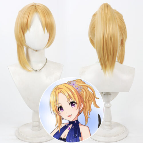 Cosplay Wig THE IDOLM@STER SHINY COLORS Kiryu Tsukasa Character Wig Halloween props Suitable for role-playing Heat Resistant Stylable Multiple Bright Colors Gift for Comic Exhibition Enthusiasts Holiday