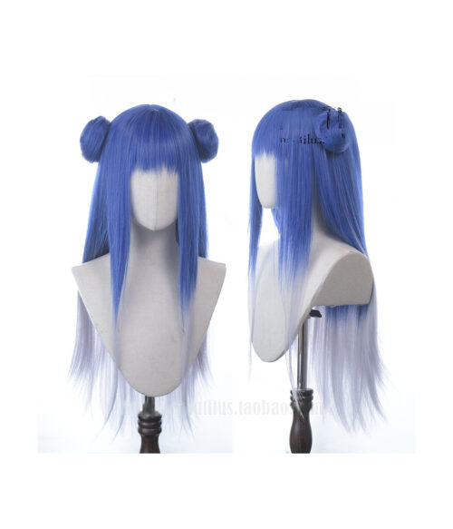 Cosplay Wig Compatible with Azur Lane IJN Ibuki Character Wig Halloween props Suitable for role-playing Heat Resistant Stylable Multiple Bright Colors Gift for Comic Exhibition Enthusiasts Holiday