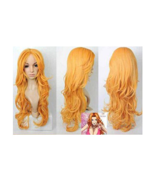 Cosplay Wig Compatible with BLEACH Matsumoto Rangiku Character Wig Halloween props Suitable for role-playing Heat Resistant Stylable Multiple Bright Colors Gift for Comic Exhibition Enthusiasts Holiday
