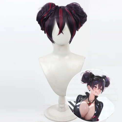 Cosplay Wig Compatible with GODDESS OF VICTORY: NIKKE Quency Character Wig Halloween props Suitable for role-playing Heat Resistant Stylable Multiple Bright Colors Gift for Comic Exhibition Enthusiasts Holiday