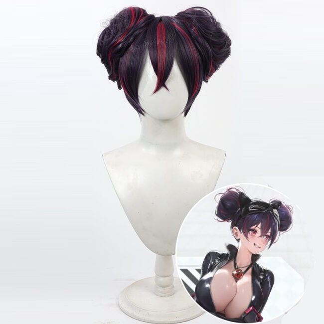 Cosplay Wig Compatible with GODDESS OF VICTORY: NIKKE Quency Character Wig Halloween props Suitable for role-playing Heat Resistant Stylable Multiple Bright Colors Gift for Comic Exhibition Enthusiasts Holiday