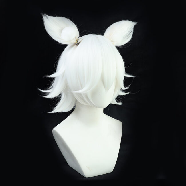 Cosplay Wig Genshin impact Kitsune Saiguu Character Wig Halloween props Suitable for role-playing Heat Resistant Stylable Multiple Bright Colors Gift for Comic Exhibition Enthusiasts Holiday - Image 2