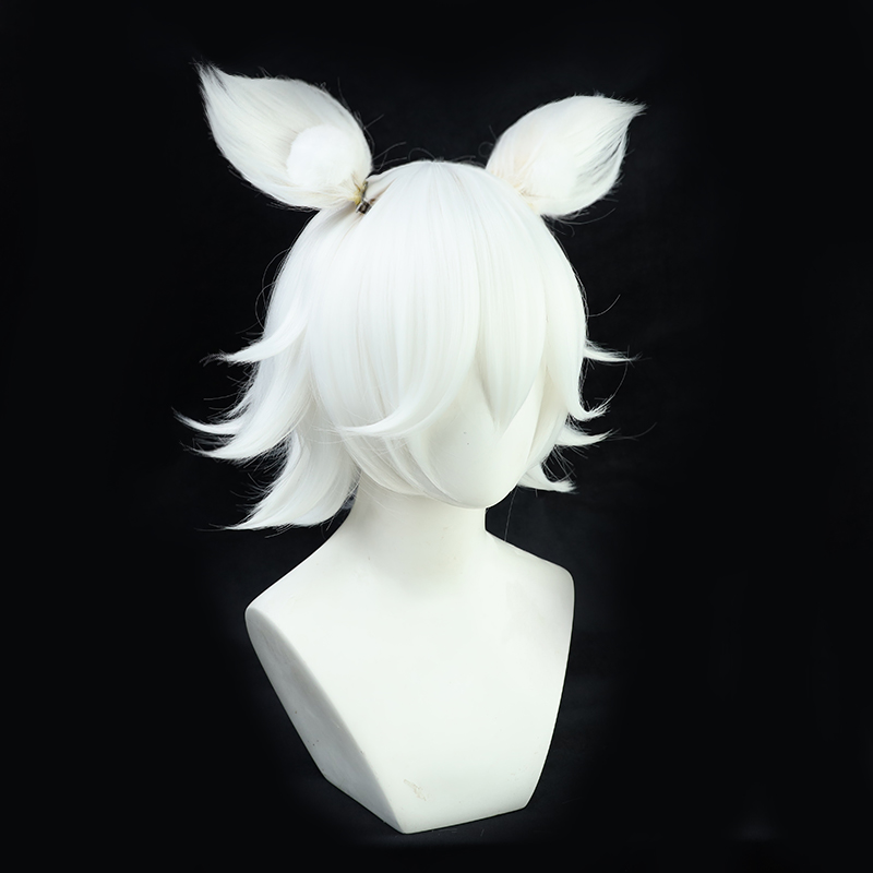 Cosplay Wig Genshin impact Kitsune Saiguu Character Wig Halloween props Suitable for role-playing Heat Resistant Stylable Multiple Bright Colors Gift for Comic Exhibition Enthusiasts Holiday - Image 2