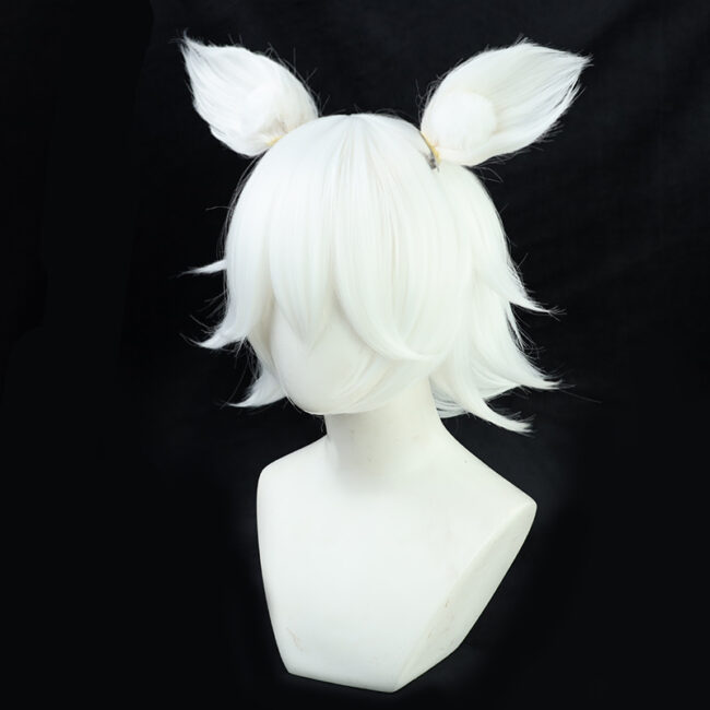 Cosplay Wig Genshin impact Kitsune Saiguu Character Wig Halloween props Suitable for role-playing Heat Resistant Stylable Multiple Bright Colors Gift for Comic Exhibition Enthusiasts Holiday - Image 5
