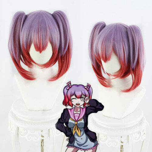Cosplay Wig Compatible with Danganronpa Otonokōji Kanade Character Wig Halloween props Suitable for role-playing Heat Resistant Stylable Multiple Bright Colors Gift for Comic Exhibition Enthusiasts Holiday
