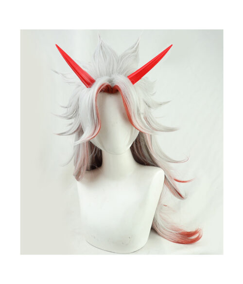 Cosplay Wig Genshin impact Arataki Itto Character Wig Halloween props Suitable for role-playing Heat Resistant Stylable Multiple Bright Colors Gift for Comic Exhibition Enthusiasts Holiday