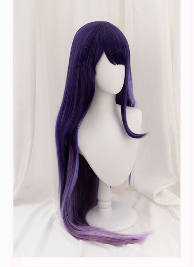 Cosplay Wig Genshin impact Raiden Ei Character Wig Halloween props Suitable for role-playing Heat Resistant Stylable Multiple Bright Colors Gift for Comic Exhibition Enthusiasts Holiday - Image 4