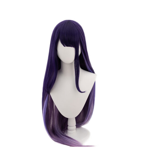 Cosplay Wig Genshin impact Raiden Ei Character Wig Halloween props Suitable for role-playing Heat Resistant Stylable Multiple Bright Colors Gift for Comic Exhibition Enthusiasts Holiday