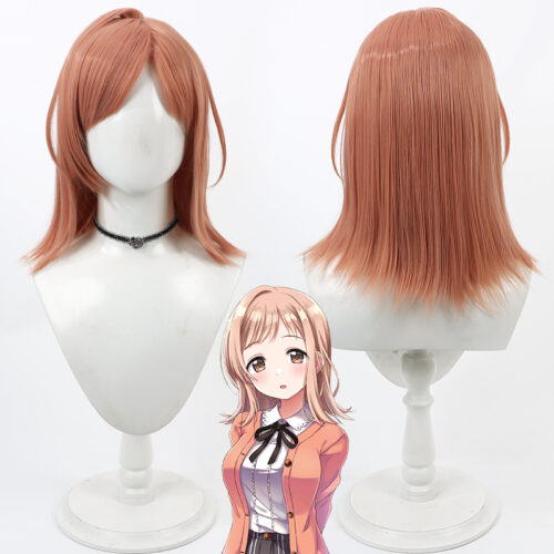 Cosplay Wig THE IDOLM@STER SHINY COLORS Sakuragi Mano Character Wig Halloween props Suitable for role-playing Heat Resistant Stylable Multiple Bright Colors Gift for Comic Exhibition Enthusiasts Holiday
