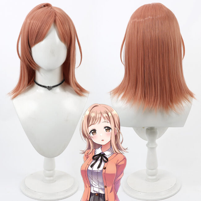 Cosplay Wig THE IDOLM@STER SHINY COLORS Sakuragi Mano Character Wig Halloween props Suitable for role-playing Heat Resistant Stylable Multiple Bright Colors Gift for Comic Exhibition Enthusiasts Holiday