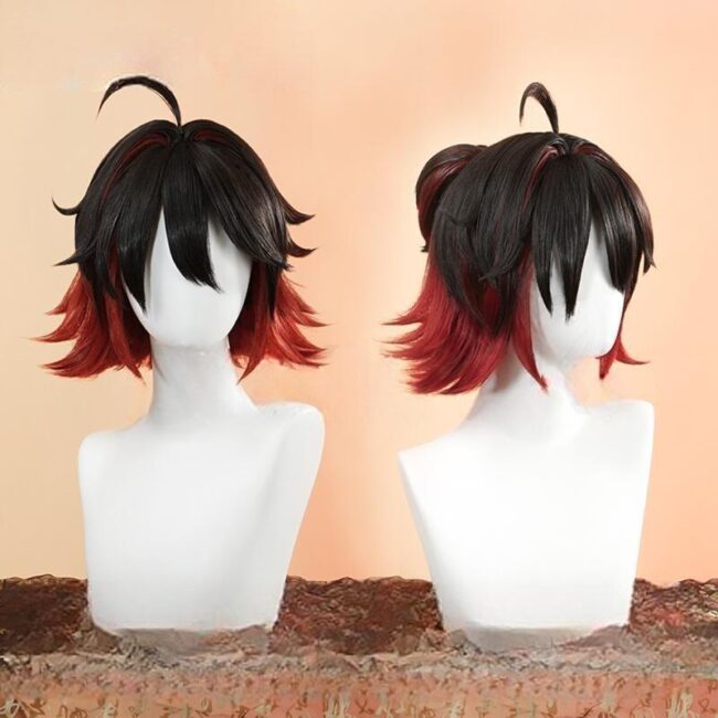 Cosplay Wig Genshin impact Gaming Character Wig Halloween props Suitable for role-playing Heat Resistant Stylable Multiple Bright Colors Gift for Comic Exhibition Enthusiasts Holiday - Image 2