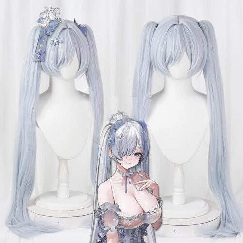 Cosplay Wig Compatible with GODDESS OF VICTORY: NIKKE Cinderella Character Wig Halloween props Suitable for role-playing Heat Resistant Stylable Multiple Bright Colors Gift for Comic Exhibition Enthusiasts Holiday