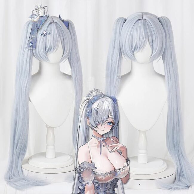Cosplay Wig Compatible with GODDESS OF VICTORY: NIKKE Cinderella Character Wig Halloween props Suitable for role-playing Heat Resistant Stylable Multiple Bright Colors Gift for Comic Exhibition Enthusiasts Holiday