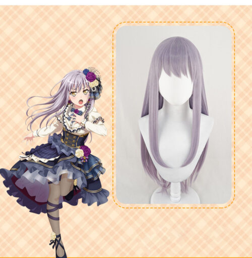 Cosplay Wig Compatible with BanG Dream! Minato Yukina Character Wig Halloween props Suitable for role-playing Heat Resistant Stylable Multiple Bright Colors Gift for Comic Exhibition Enthusiasts Holiday