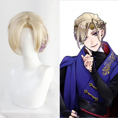 Cosplay Wig Compatible with Twisted-Wonderland Vil Schoenheit Character Wig Suitable for role-playing Heat Resistant Stylable Multiple Bright Colors Gift for Comic Exhibition Enthusiasts Holiday