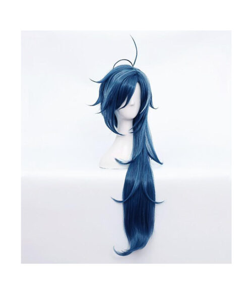 Cosplay Wig Genshin impact Kaeya Alberich Character Wig Halloween props Suitable for role-playing Heat Resistant Stylable Multiple Bright Colors Gift for Comic Exhibition Enthusiasts Holiday