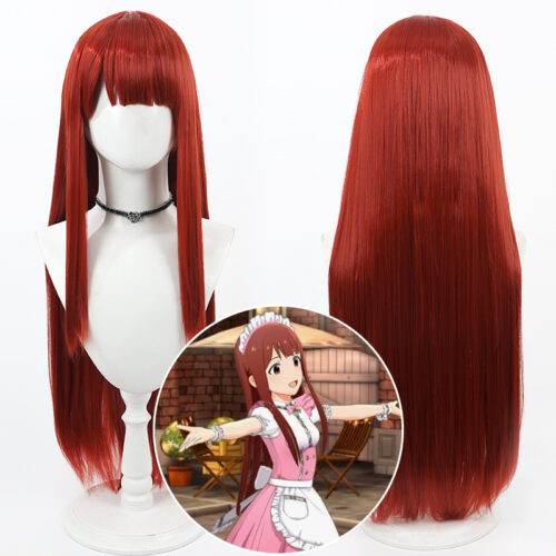 Cosplay Wig THE IDOLM@STER SHINY COLORS Suou Momoko Character Wig Halloween props Suitable for role-playing Heat Resistant Stylable Multiple Bright Colors Gift for Comic Exhibition Enthusiasts Holiday