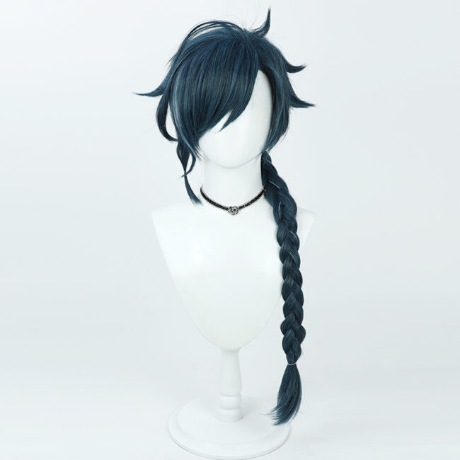 Cosplay Wig Genshin impact Kaeya Alberich Character Wig Halloween props Suitable for role-playing Heat Resistant Stylable Multiple Bright Colors Gift for Comic Exhibition Enthusiasts Holiday - Image 4