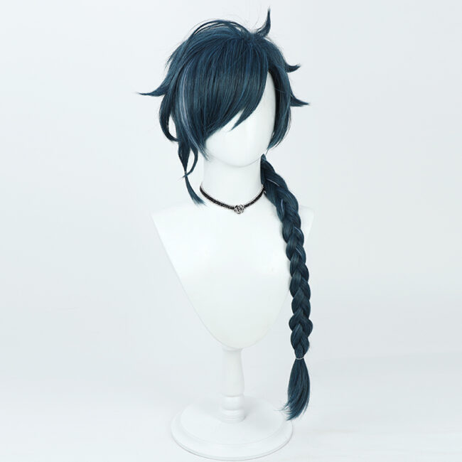 Cosplay Wig Genshin impact Kaeya Alberich Character Wig Halloween props Suitable for role-playing Heat Resistant Stylable Multiple Bright Colors Gift for Comic Exhibition Enthusiasts Holiday - Image 5