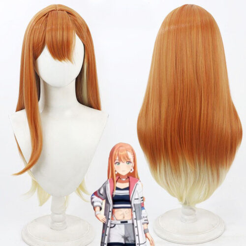 Cosplay Wig THE IDOLM@STER SHINY COLORS Shiun Sumika Character Wig Halloween props Suitable for role-playing Heat Resistant Stylable Multiple Bright Colors Gift for Comic Exhibition Enthusiasts Holiday