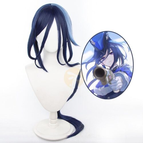 Cosplay Wig Genshin impact Clorinde Character Wig Halloween props Suitable for role-playing Heat Resistant Stylable Multiple Bright Colors Gift for Comic Exhibition Enthusiasts Holiday