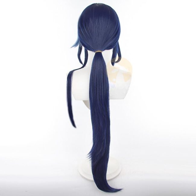 Cosplay Wig Genshin impact Clorinde Character Wig Halloween props Suitable for role-playing Heat Resistant Stylable Multiple Bright Colors Gift for Comic Exhibition Enthusiasts Holiday - Image 5