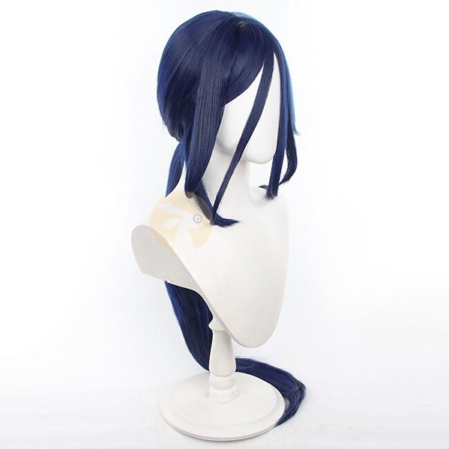 Cosplay Wig Genshin impact Clorinde Character Wig Halloween props Suitable for role-playing Heat Resistant Stylable Multiple Bright Colors Gift for Comic Exhibition Enthusiasts Holiday - Image 2