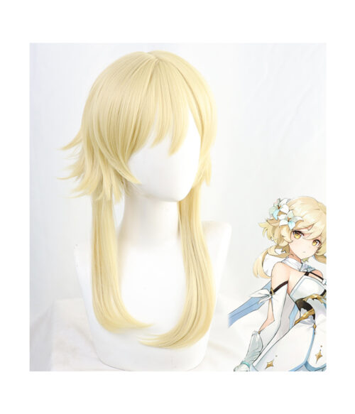 Cosplay Wig Genshin impact Aether Character Wig Halloween props Suitable for role-playing Heat Resistant Stylable Multiple Bright Colors Gift for Comic Exhibition Enthusiasts Holiday
